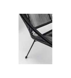 KARE Ławka ACAPULCO 121 cm mono czarna