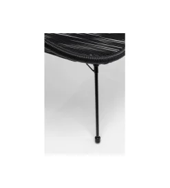 KARE Ławka ACAPULCO 121 cm mono czarna