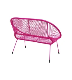 KARE Ławka ACAPULCO 121 cm mono różowy