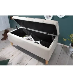 Invicta Interior Ławka ARIETT 100 Cm beżowa