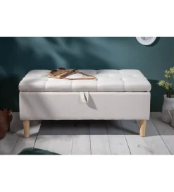 Invicta Interior Ławka ARIETT 100 Cm beżowa