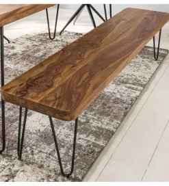 WOHNLING, GERMANY Ławka BAGLI 120 cm drewno sheesham