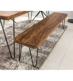 WOHNLING, GERMANY Ławka BAGLI 120 cm drewno sheesham