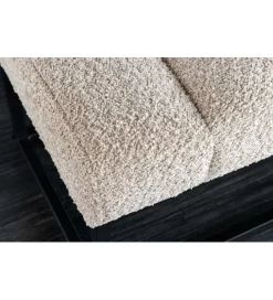 Invicta Interior Ławka Baltic 110 cm Bouclé szampański beż