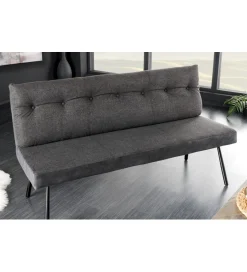 Invicta Interior Ławka BIG GEORGE 160 cm welwet antracyt