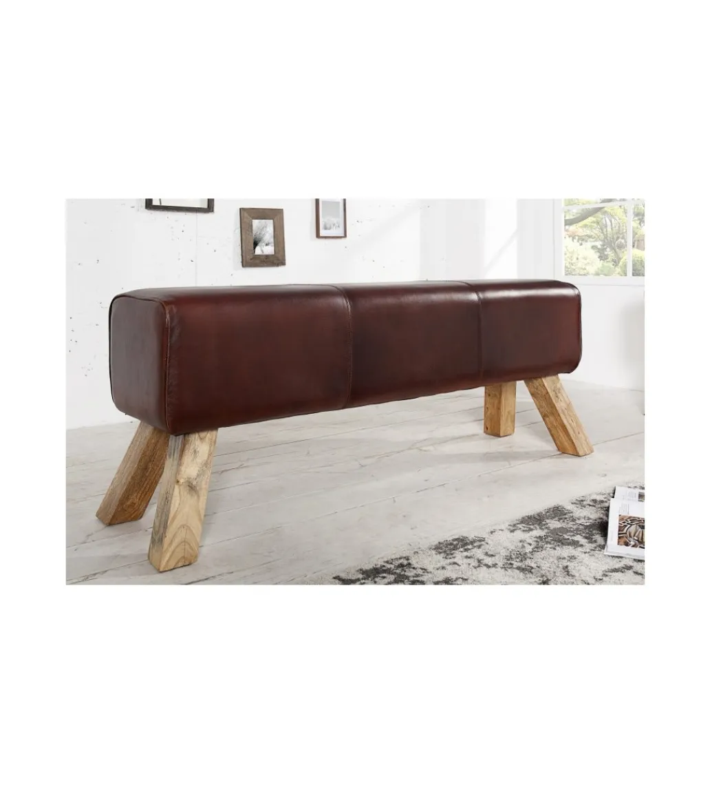 Invicta Interior Ławka Bock II 120 cm skóra