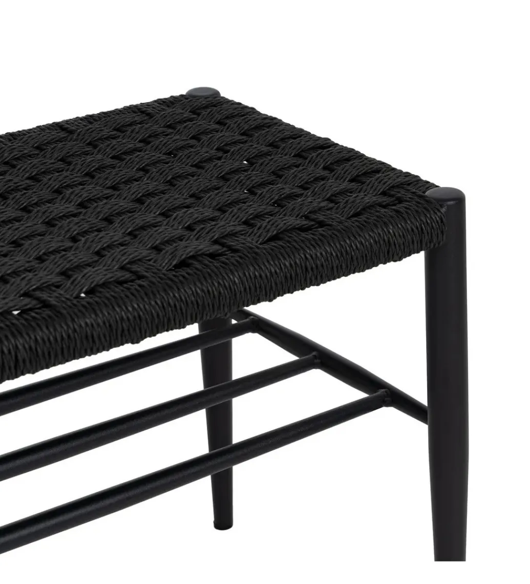 Zona-Design Ławka BONKEMO 100 cm czarna