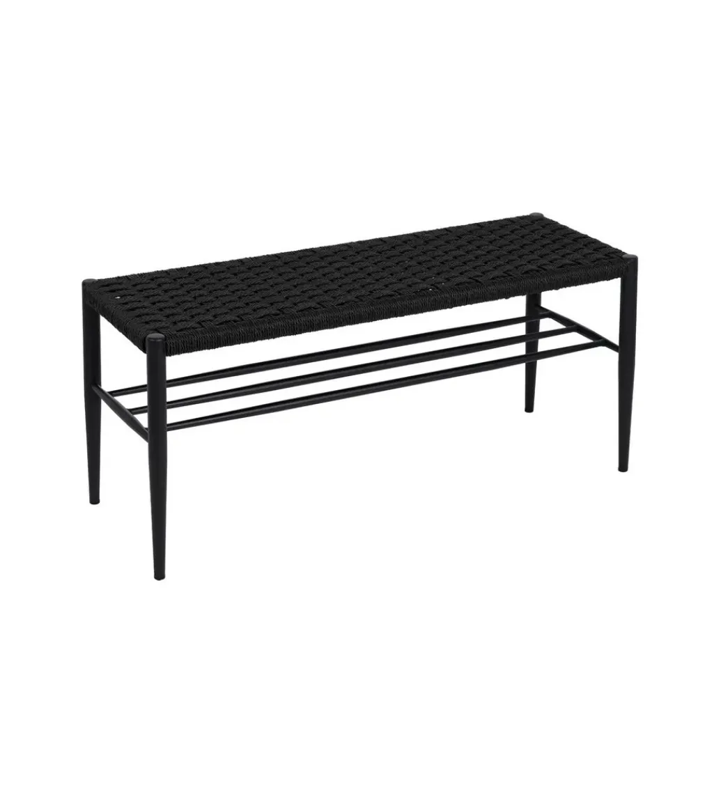Zona-Design Ławka BONKEMO 100 cm czarna
