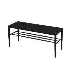Zona-Design Ławka BONKEMO 100 cm czarna