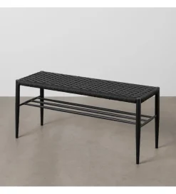 Zona-Design Ławka BONKEMO 100 cm czarna