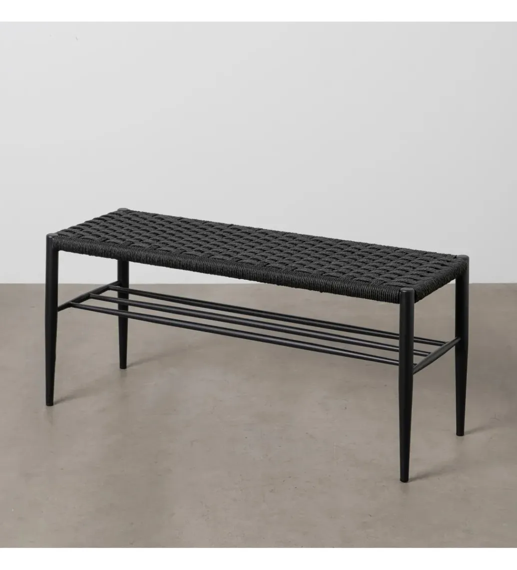 Zona-Design Ławka BONKEMO 100 cm czarna