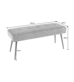 Invicta Interior - przedsprzedaż Ławka BOUTIQUE 100 cm brąz