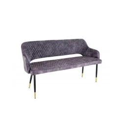 Invicta Interior Ławka ETIENNE Paris 162 cm ciemnoszara