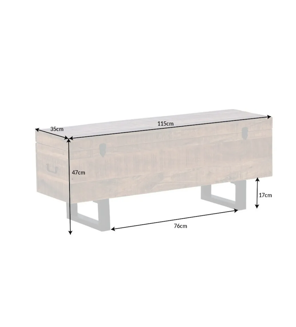 Invicta Interior Ławka Factory Loft 115 Cm Mango