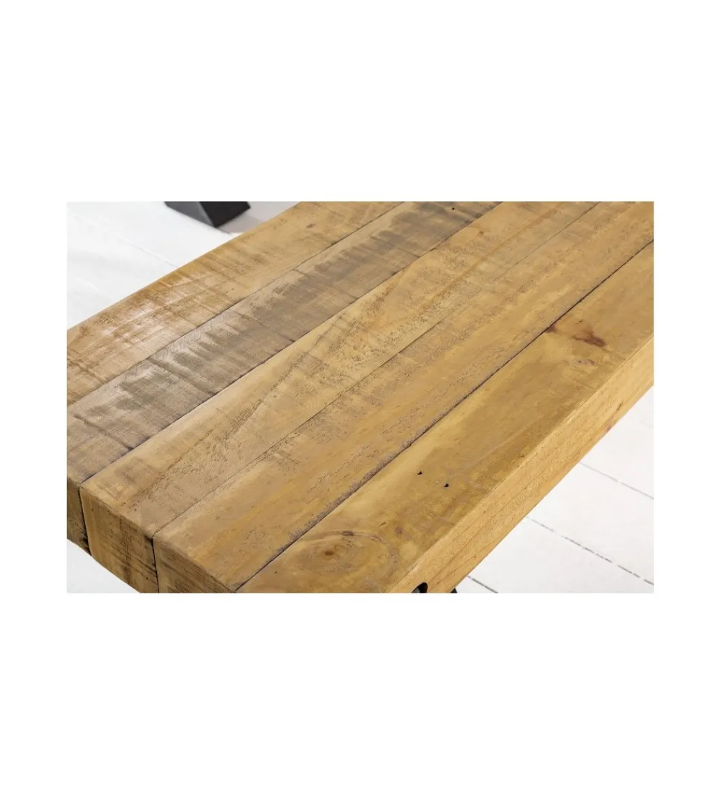 Invicta Interior Ławka FACTORY Thor 200 cm drewno sosna brąz