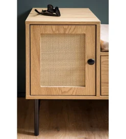 WOHNLING, GERMANY Ławka FONTA 100 cm w optyce dębu