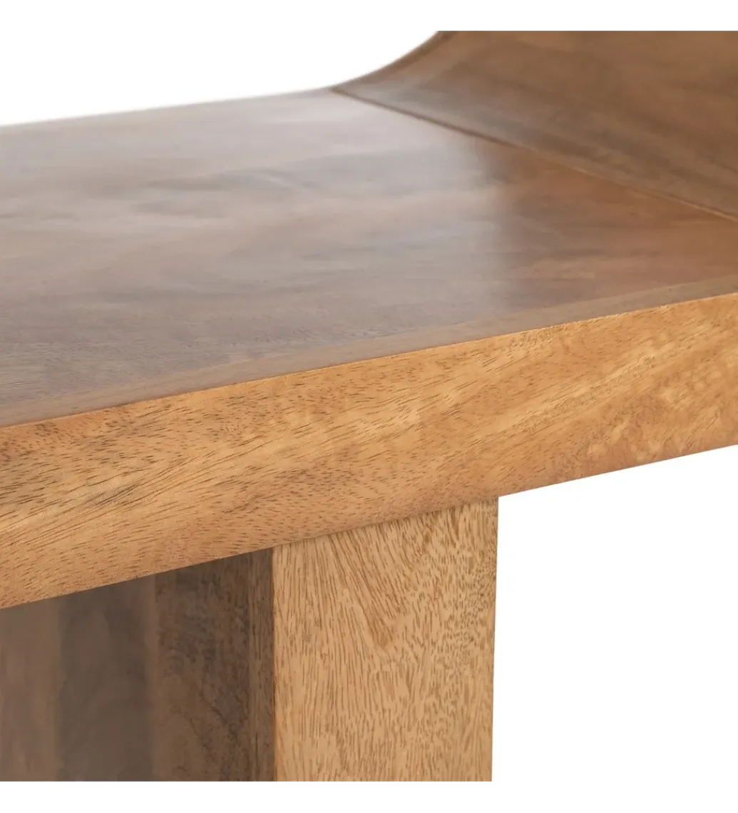 Zona-Design Ławka GALT 160 cm drewno mango naturalna