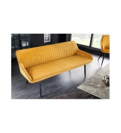 Invicta Interior Ławka HAVIER Turin 160 cm musztardowo-żółta