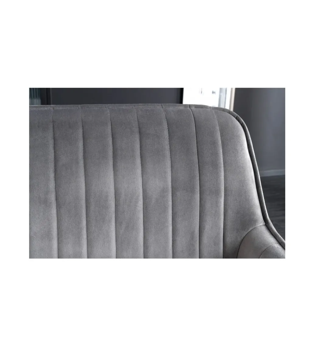 Invicta Interior Ławka HAVIER Turin 160 cm srebrno-szara