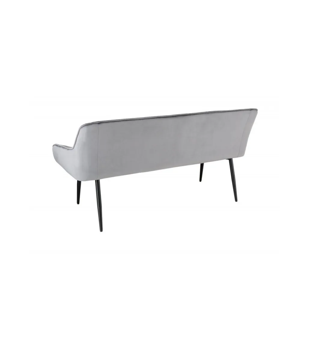 Invicta Interior Ławka HAVIER Turin 160 cm srebrno-szara