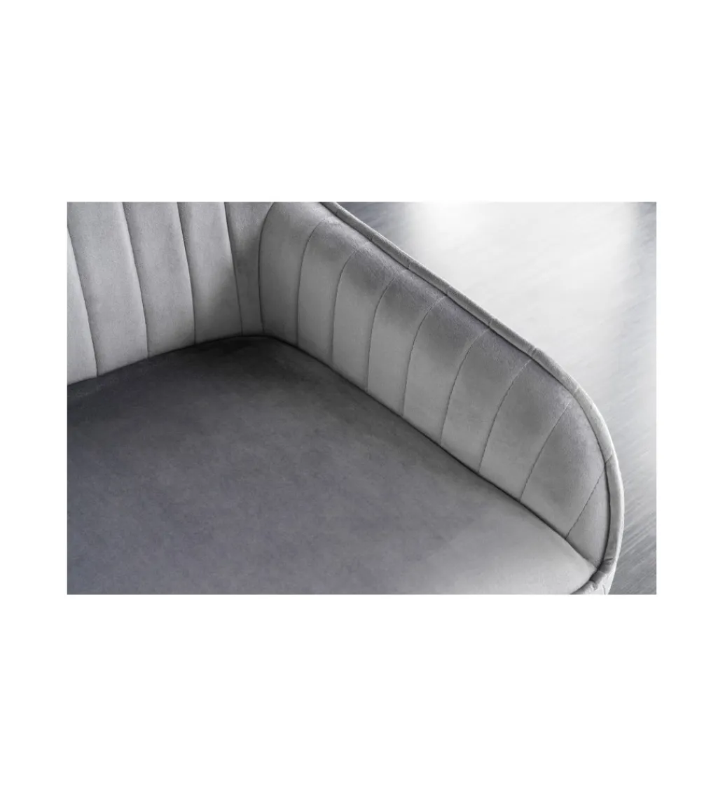 Invicta Interior Ławka HAVIER Turin 160 cm srebrno-szara