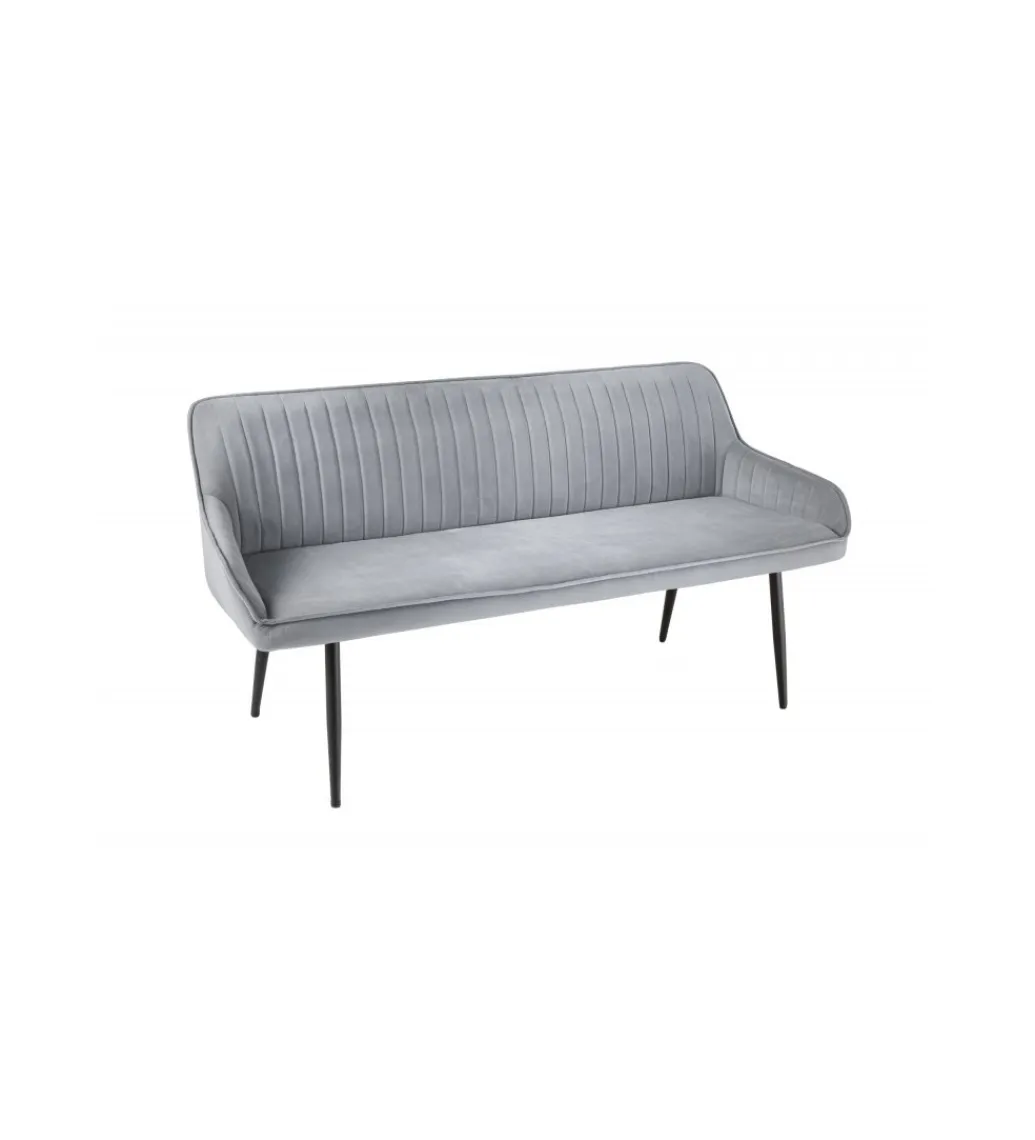 Invicta Interior Ławka HAVIER Turin 160 cm srebrno-szara