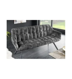 Invicta Interior Ławka LUISA 165 cm ciemnoszara