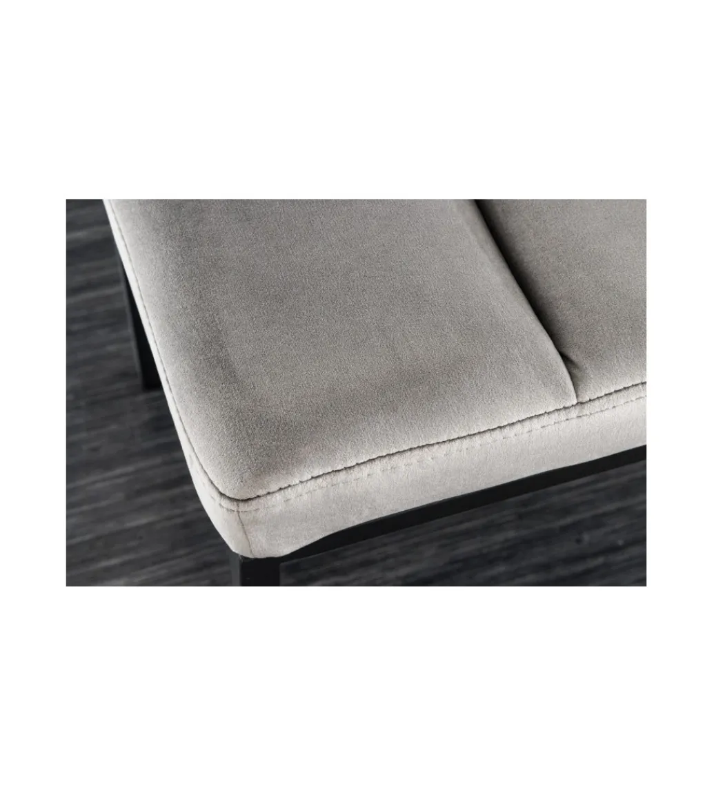 Invicta Interior Ławka OLIWIA II 80 cm jasnoszara