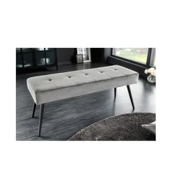 Invicta Interior Ławka OLIWIA III 100 cm ciemnoszara