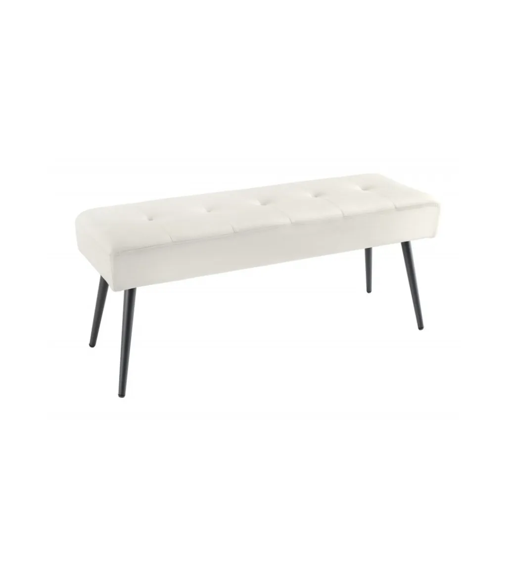 Invicta Interior Ławka OLIWIA III 100 cm kremowa