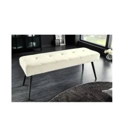Invicta Interior Ławka OLIWIA III 100 cm kremowa