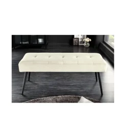 Invicta Interior Ławka OLIWIA III 100 cm kremowa