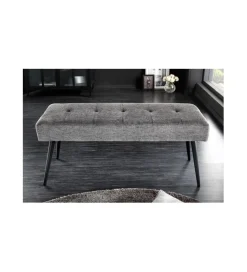 Invicta Interior Ławka OLIWIA III 100 cm szara