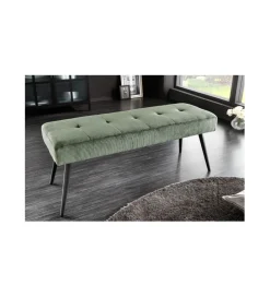 Invicta Interior Ławka OLIWIA III 100 cm szturks zielona