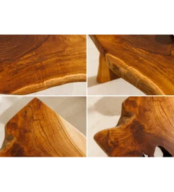 Invicta Interior - przedsprzedaż Ławka ROOT 100 cm drewno teak naturalny brąz