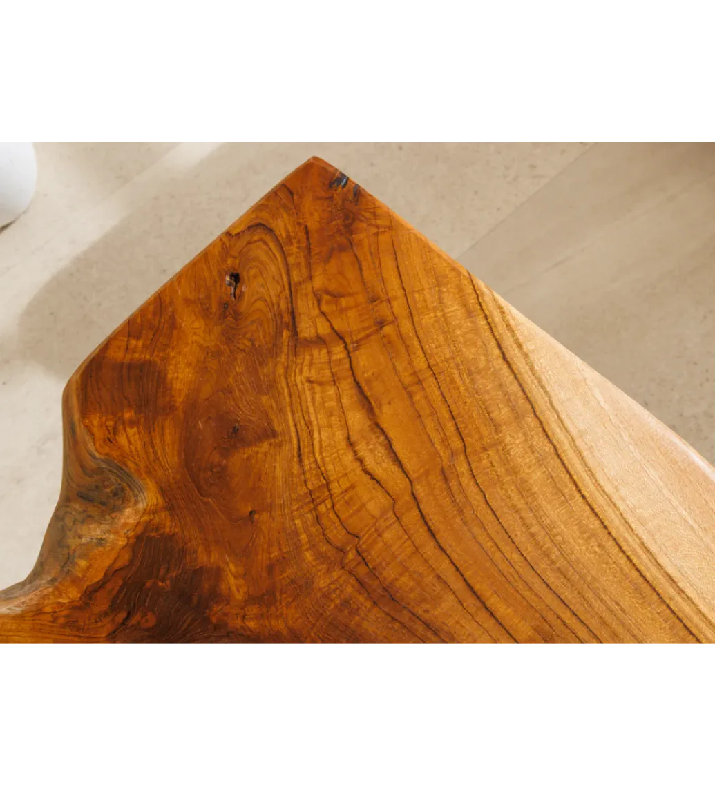 Invicta Interior - przedsprzedaż Ławka ROOT 100 cm drewno teak naturalny brąz