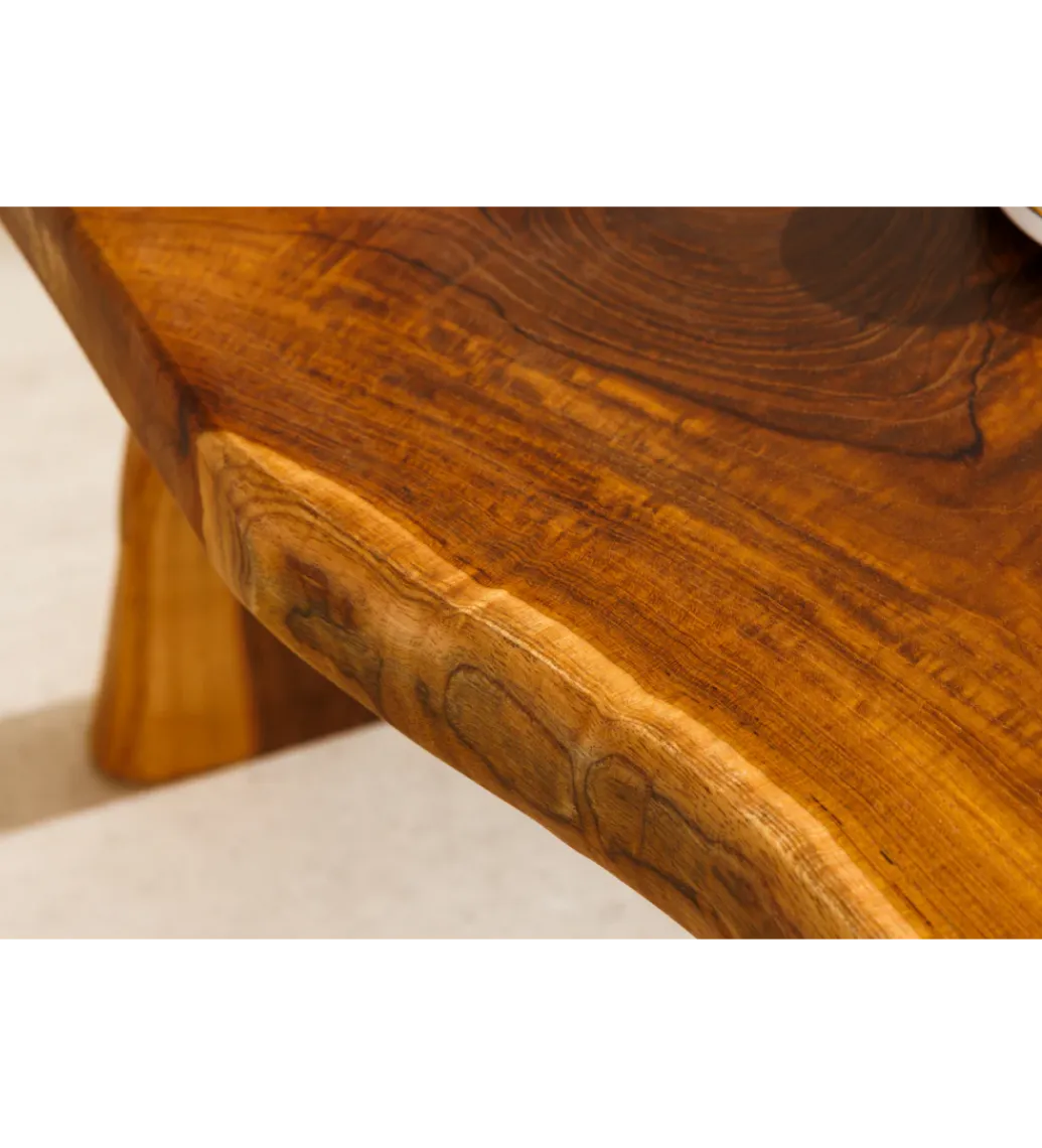Invicta Interior - przedsprzedaż Ławka ROOT 100 cm drewno teak naturalny brąz