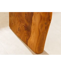 Invicta Interior - przedsprzedaż Ławka ROOT 100 cm drewno teak naturalny brąz