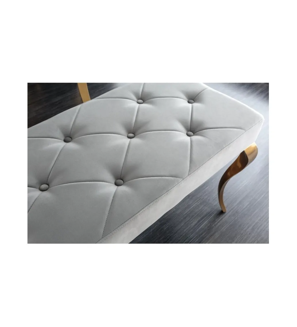 Invicta Interior Ławka TRENTINO Modern Barock 172 cm szara