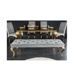 Invicta Interior Ławka TRENTINO Modern Barock 172 cm szara