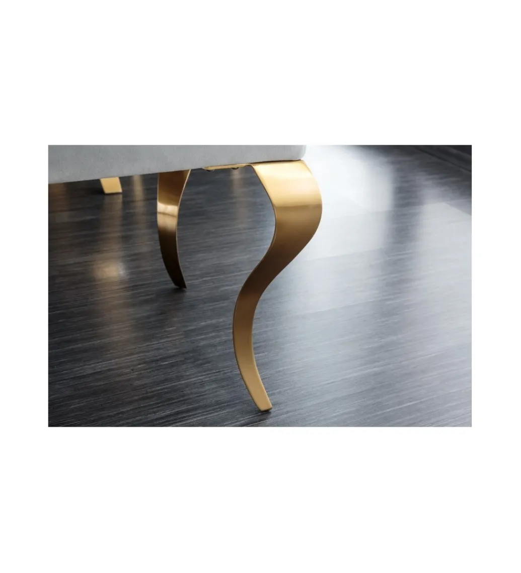 Invicta Interior Ławka TRENTINO Modern Barock 172 cm szara
