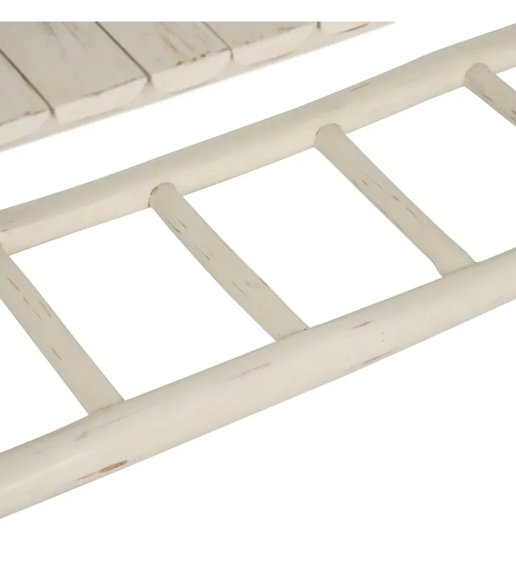 Zona-Design Ławka WORN 120 cm drewno teak bielona