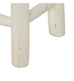 Zona-Design Ławka WORN 120 cm drewno teak bielona