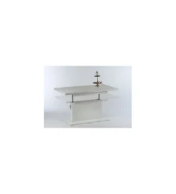 MCA Ławo stół rozkładany MONACO 120 cm -160 cm biały