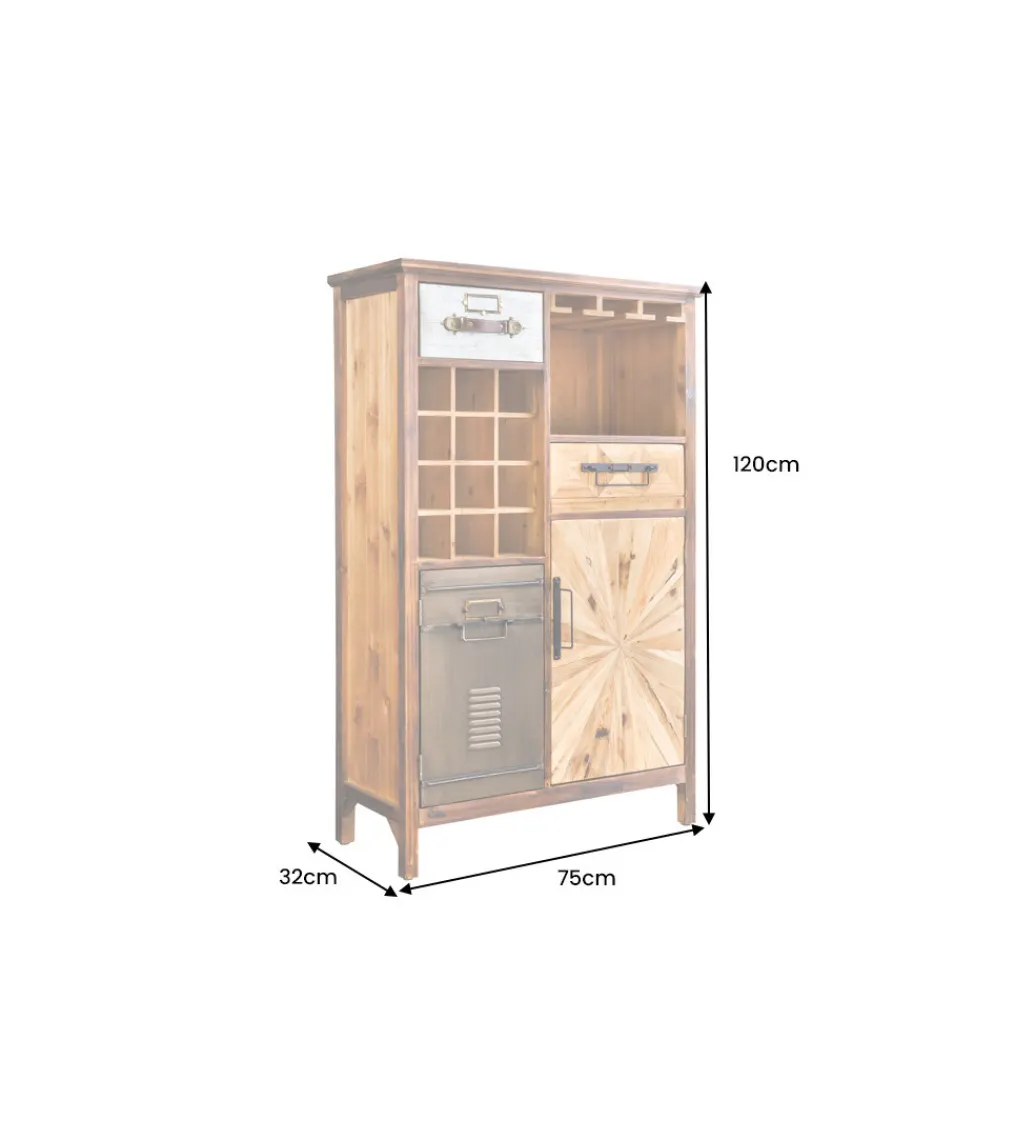 Invicta Interior Barek ATELIER 120 cm naturalny