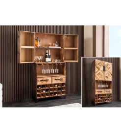 Invicta Interior Barek BODEGA 160 cm naturalny