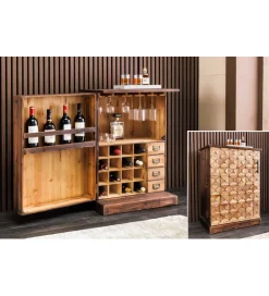 Invicta Interior Barek BODEGA 90 cm naturalny