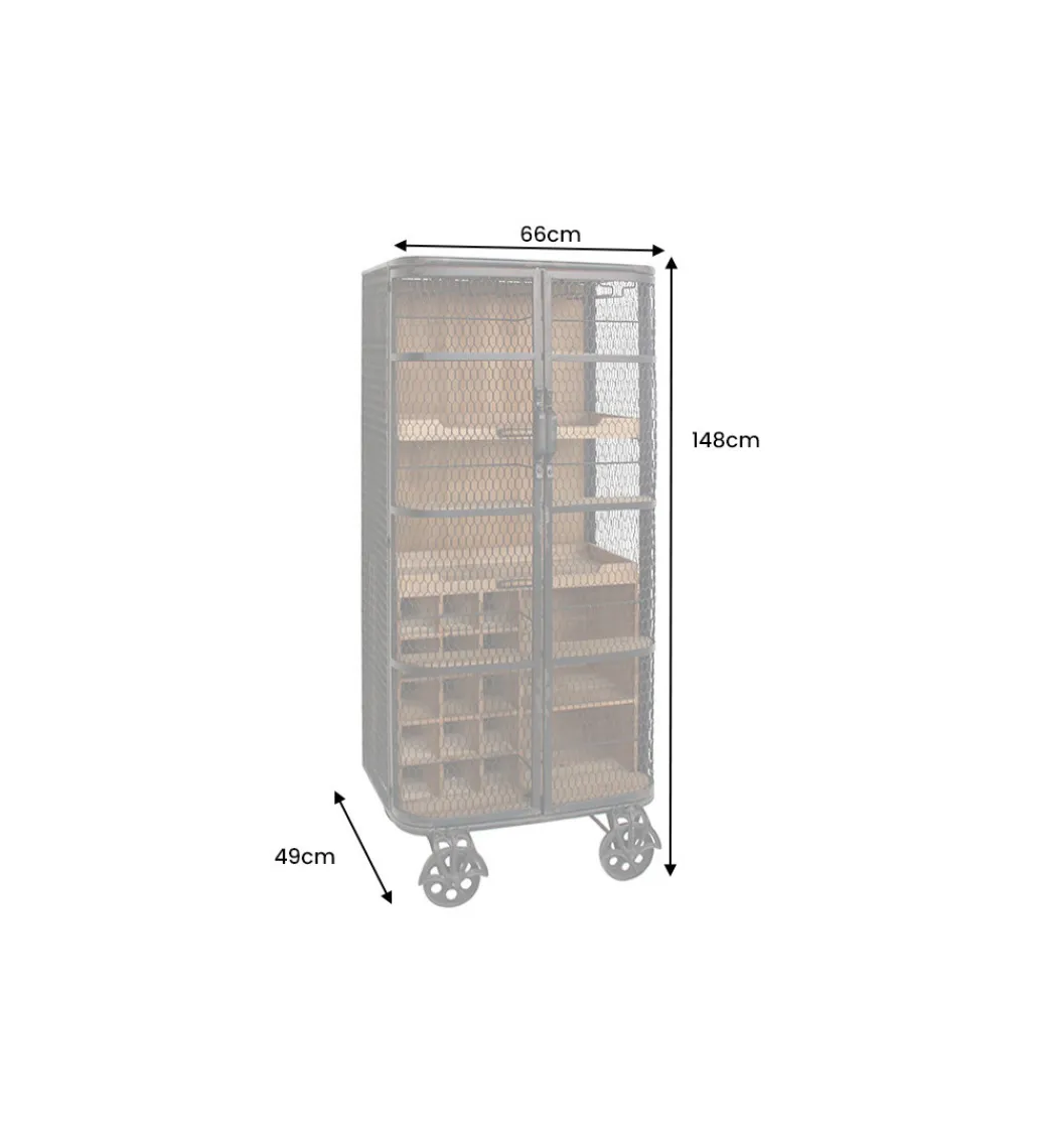 Invicta Interior Barek LOFT 145 cm czarny naturalny