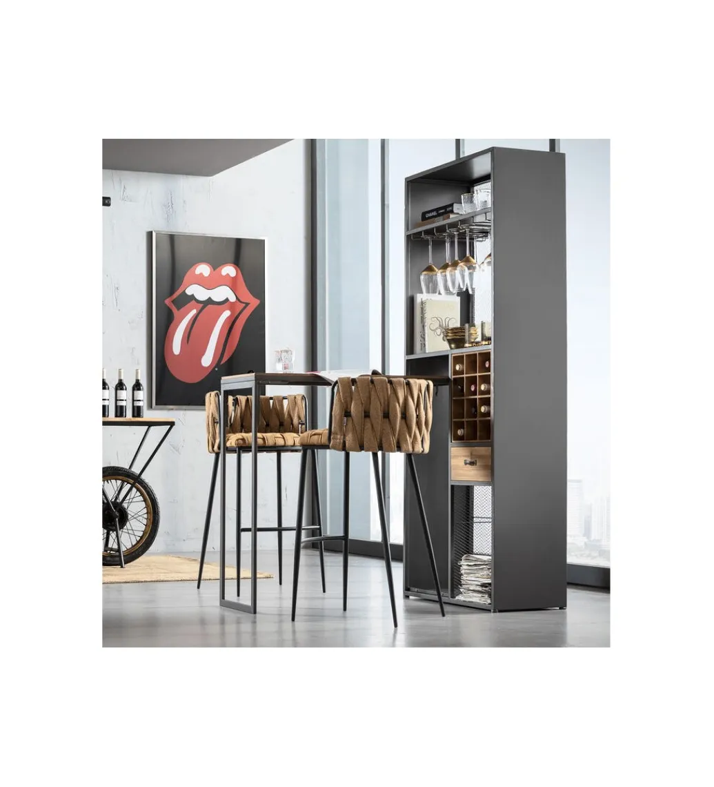 KARE Barek Vinoteca 201 cm drewno jodła