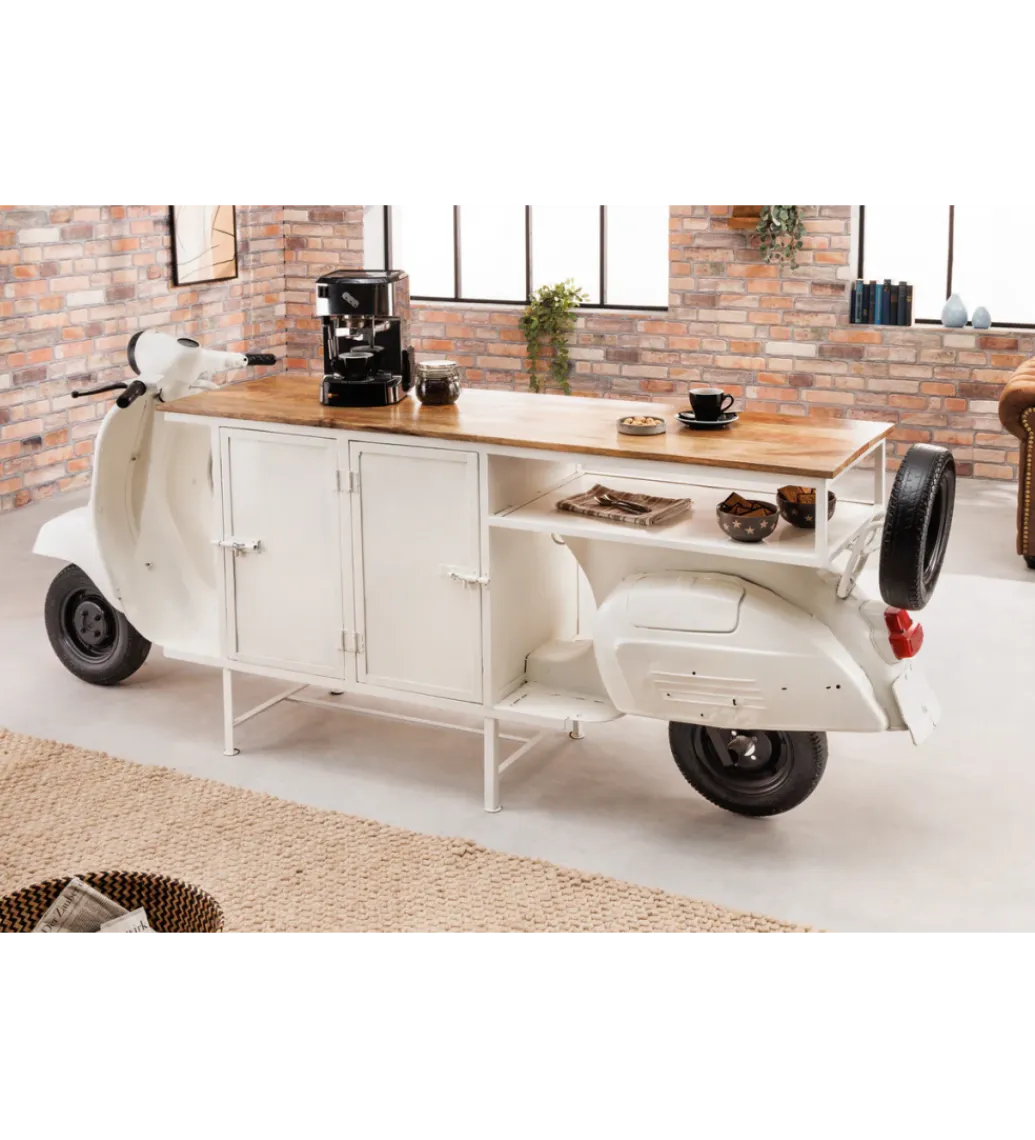 Invicta Interior Barowa komoda SCOOTER 250 cm drewno mango